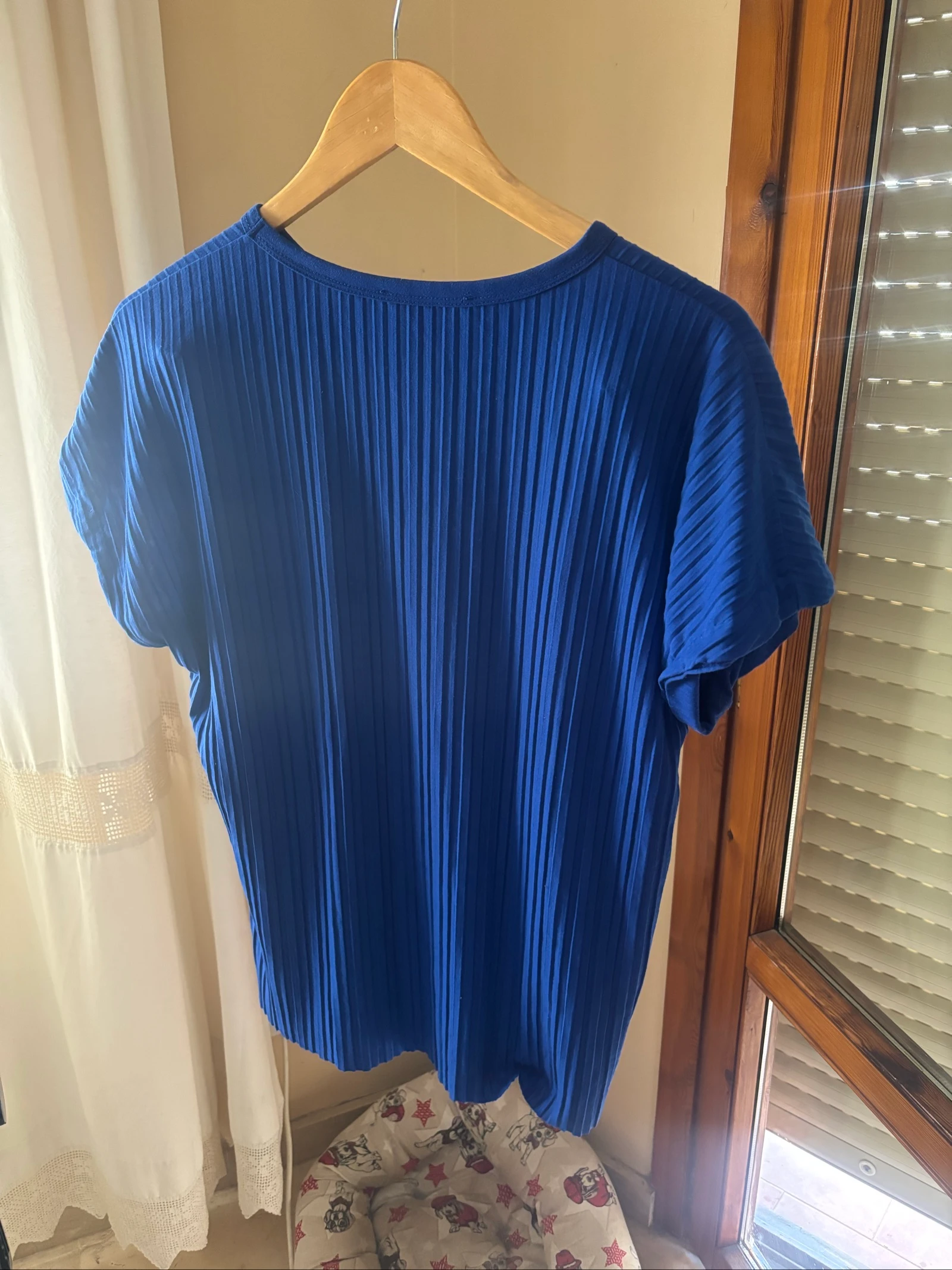 Camiseta pliegues azul marino – photo 6